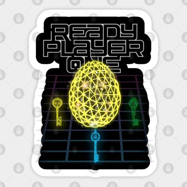 Ready Player One Key Unlock Egg Oasis Sticker by Cholzar